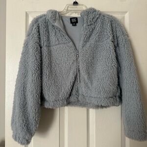 BDG cropped fluffy zip up